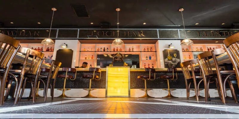 Old station restaurant retains its historic charm.